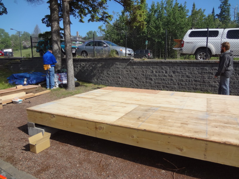 Plywood subfloor