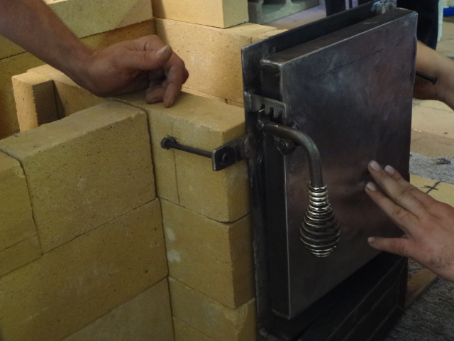 Showing how the door will be attached