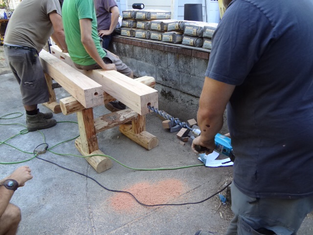 Drilling holes in posts (1 3/4"?)