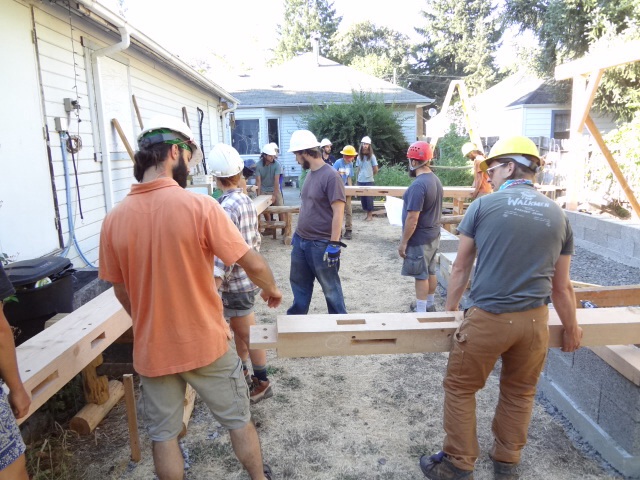 Assembling the front wall