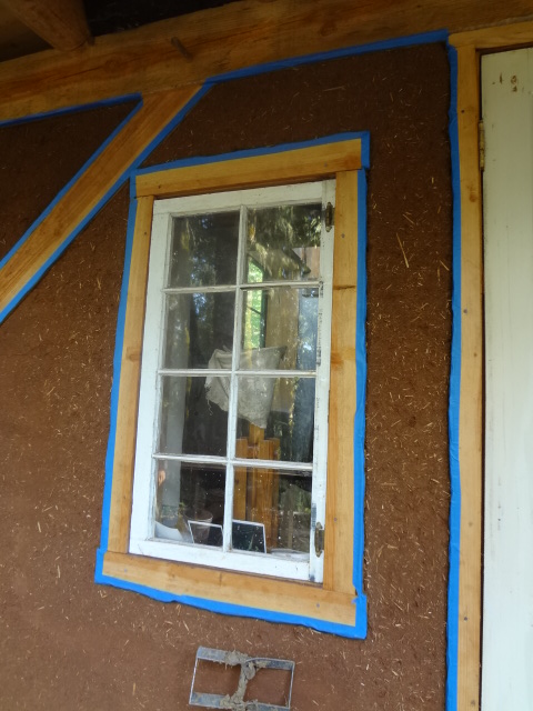 Prepped and ready for the finish plaster