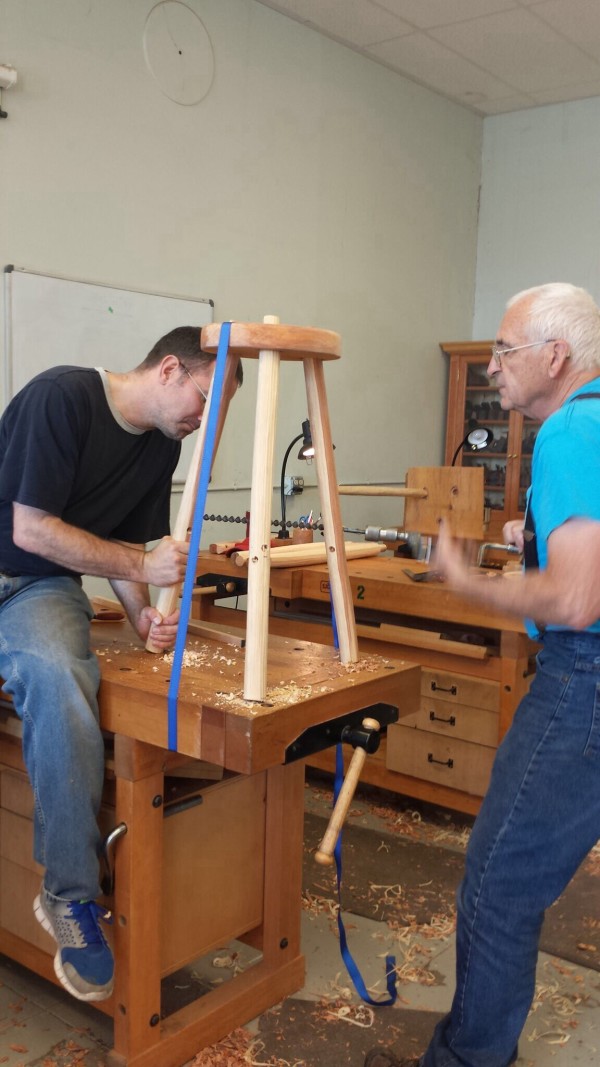 Drilling holes for stretchers